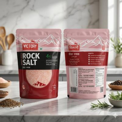 Victory Himalayan Rock Salt – Natural Pure Pink Salt (1kg Pack)