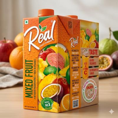Real Mixed Fruit Juice. Packed with the goodness of multiple fruits, 1Ltr