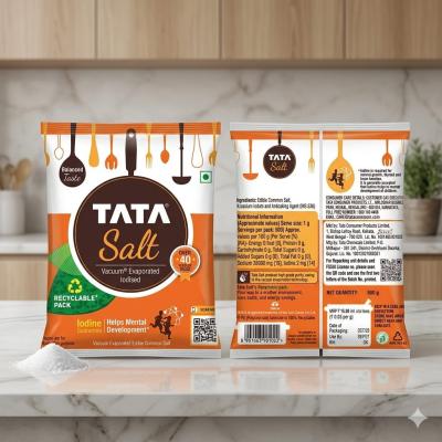 Tata Salt Vacuum Evaporated Iodised Salt – 500g
