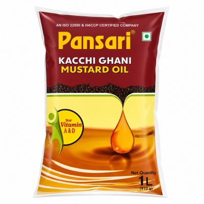 Pansari Kacchi Ghani Mustard Oil – 1L (910g)