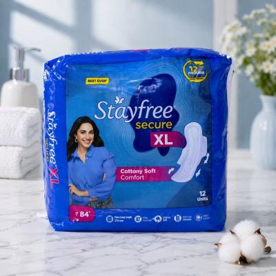 Stayfree Secure XL Sanitary Pads  (12 Pads | XL Size