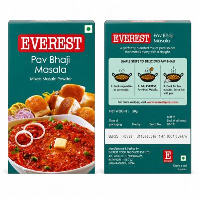 Everest Pav Bhaji Masala – Mixed Masala Powder (50g)
