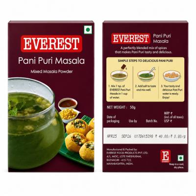 Everest Pani Puri Masala – Mixed Masala Powder (50g)