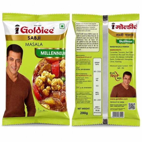 Goldiee Sabji Masala – 200gm