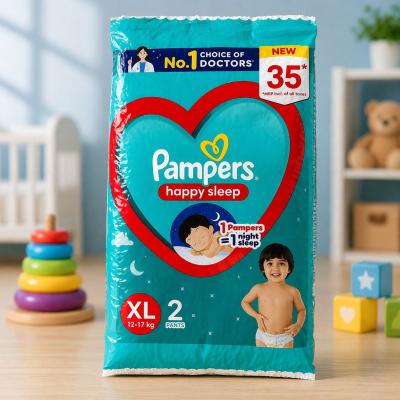 Pampers Happy Sleep Pants (XL Size, 12–17 kg, 2 Pants Pack)