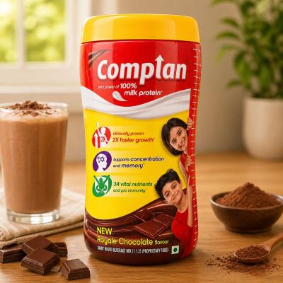 Complan Royale Chocolate Health Drink | 100% Milk Protein | 34 Vital Nutrients | 500gm