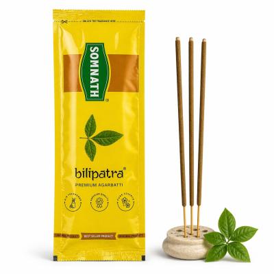 Somnath Bilipatra Premium Agarbatti – Natural Fragrance | Long Lasting | Pocket Pack (18g)