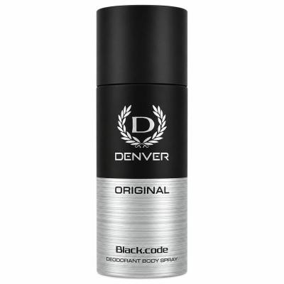 Denver Original Black Code Deodorant Body Spray for Men (150 ml)
